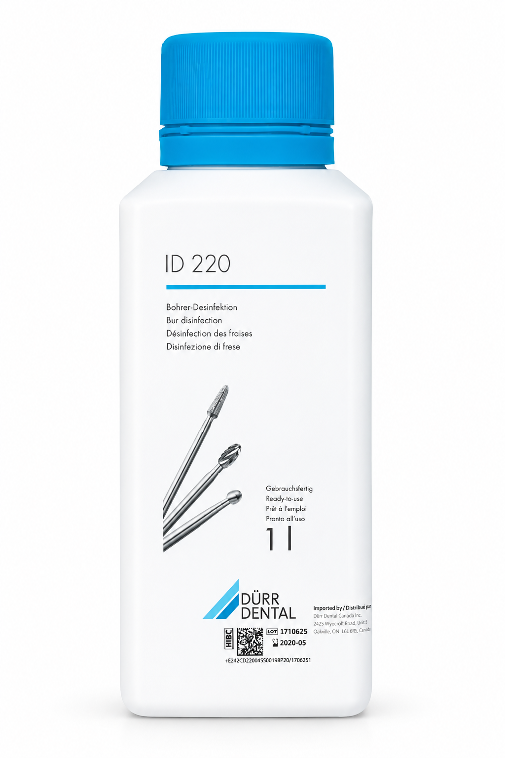 Desinfectante para Instrumental Rotatorio ID 220 Dürr Dental